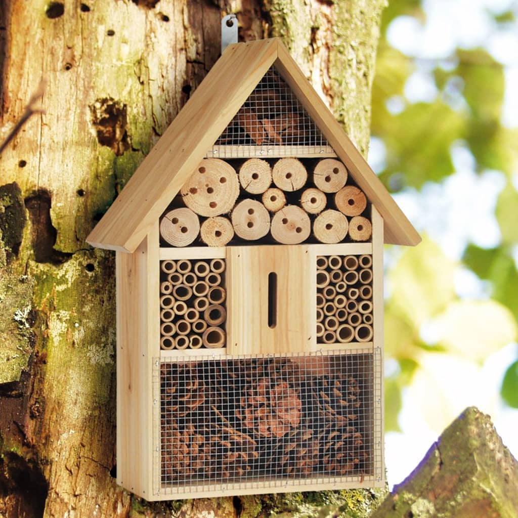 Hallo hi Insectenhotel 31x10x48 cm Holz Naturel