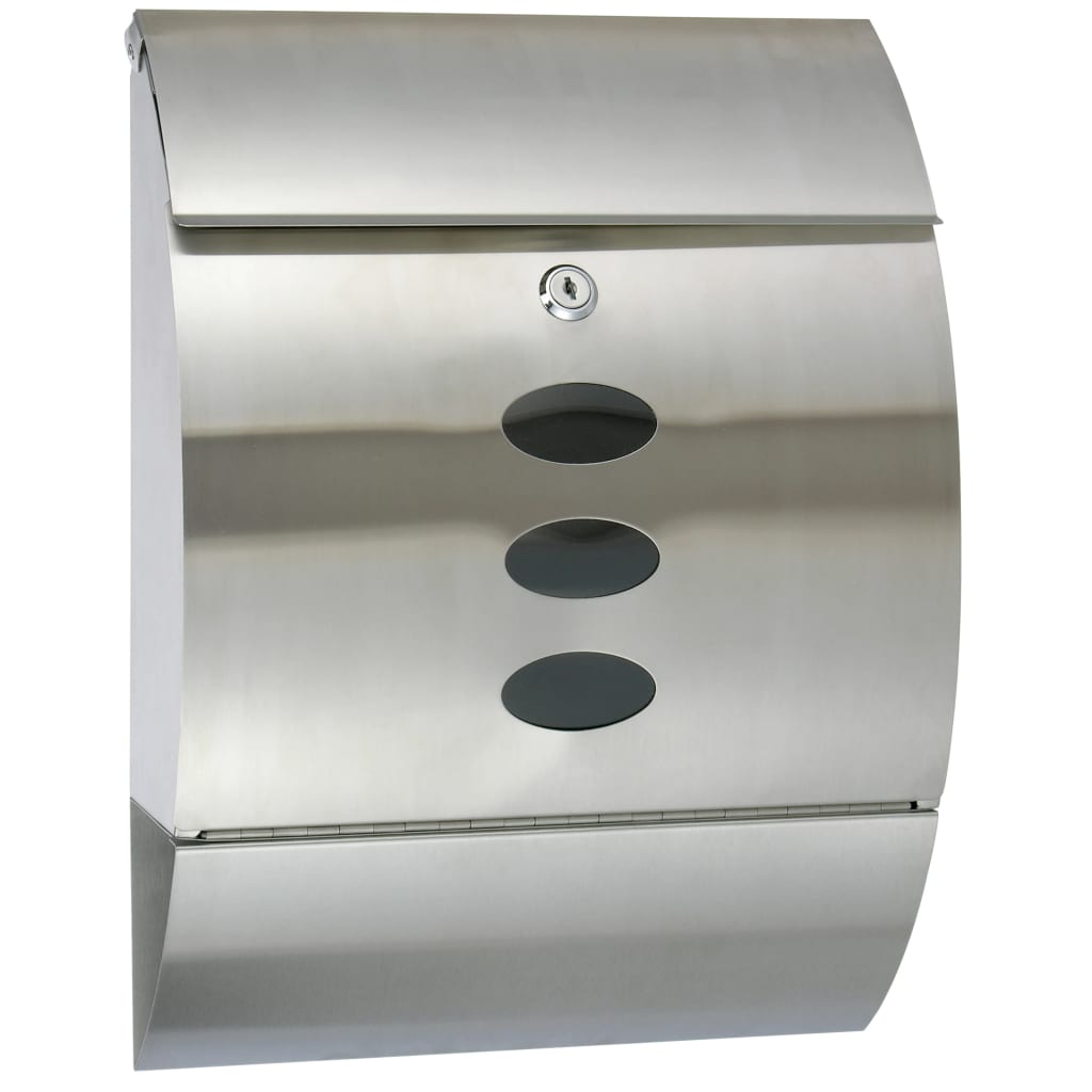 Hallo Hi Letterbox 30x12x40 cm Edelstahl