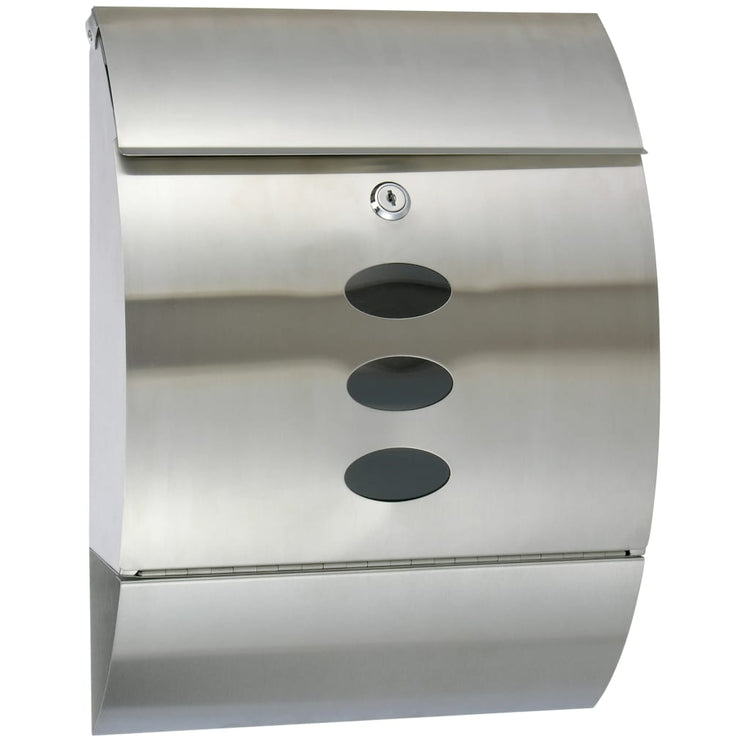 Hallo Hi Letterbox 30x12x40 cm Edelstahl
