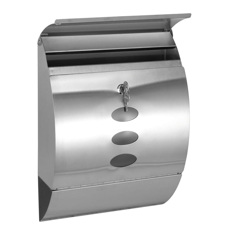 Hallo Hi Letterbox 30x12x40 cm Edelstahl