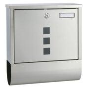 Hallo Hi Letterbox mit Zeitungshalter 30.5x9.6x33.5 cm Edelstahl - afbeelding 2