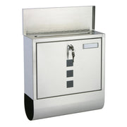 Hallo Hi Letterbox mit Zeitungshalter 30.5x9.6x33.5 cm Edelstahl - afbeelding 3