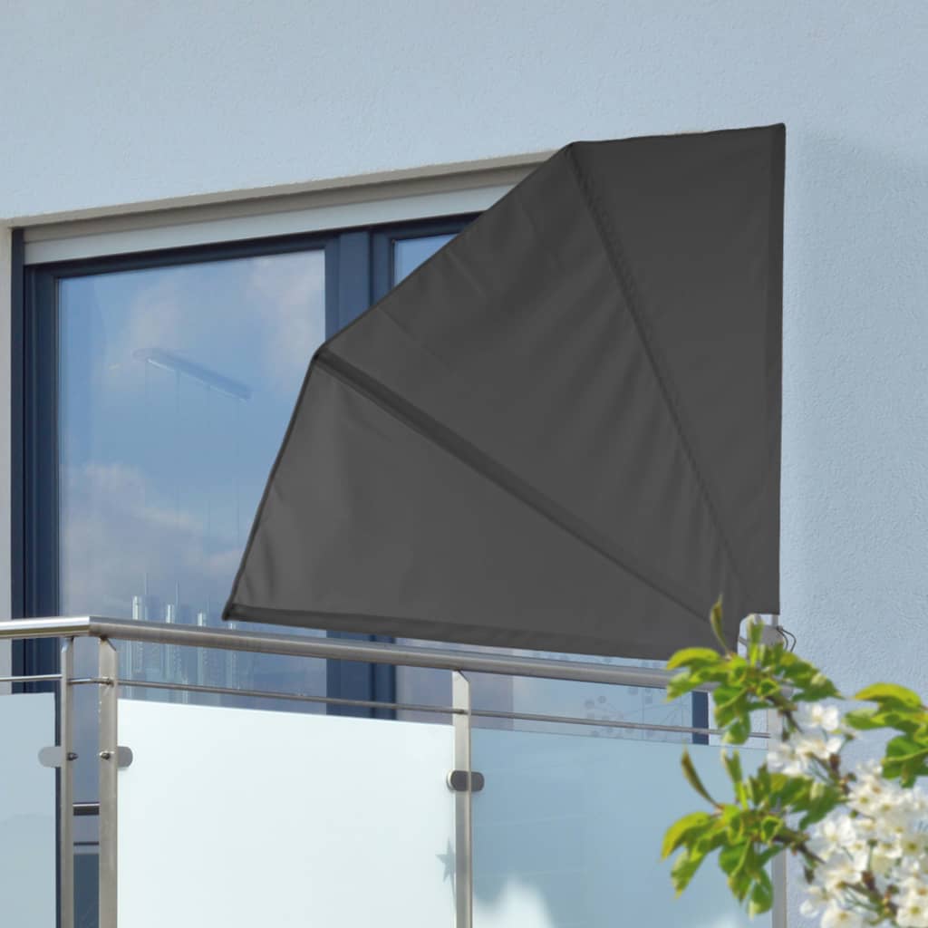 Hi hi Balkon Bildschirm 1.2x1,2 m Polyester schwarz