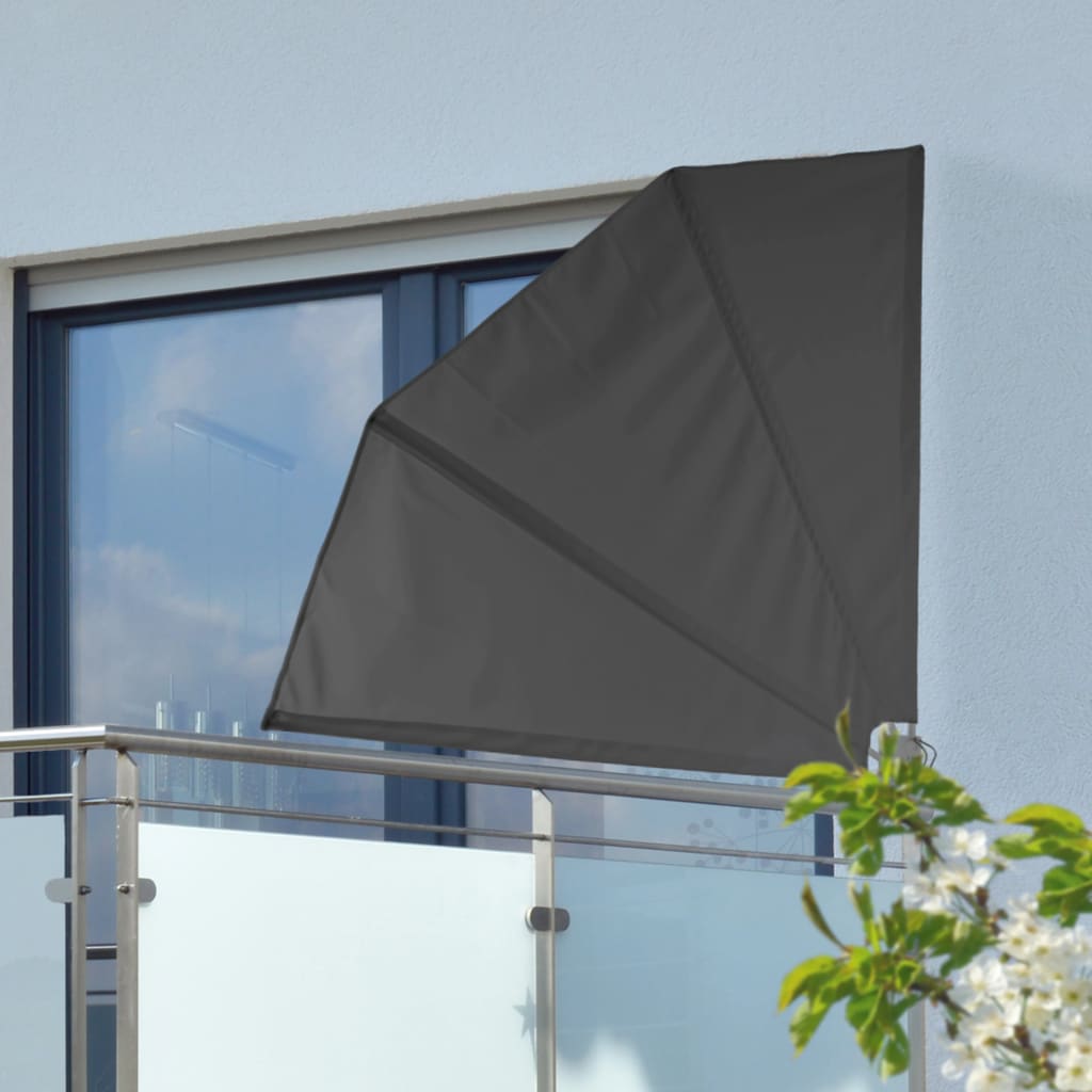 Hi hi Balkon Bildschirm 1.2x1,2 m Polyester schwarz