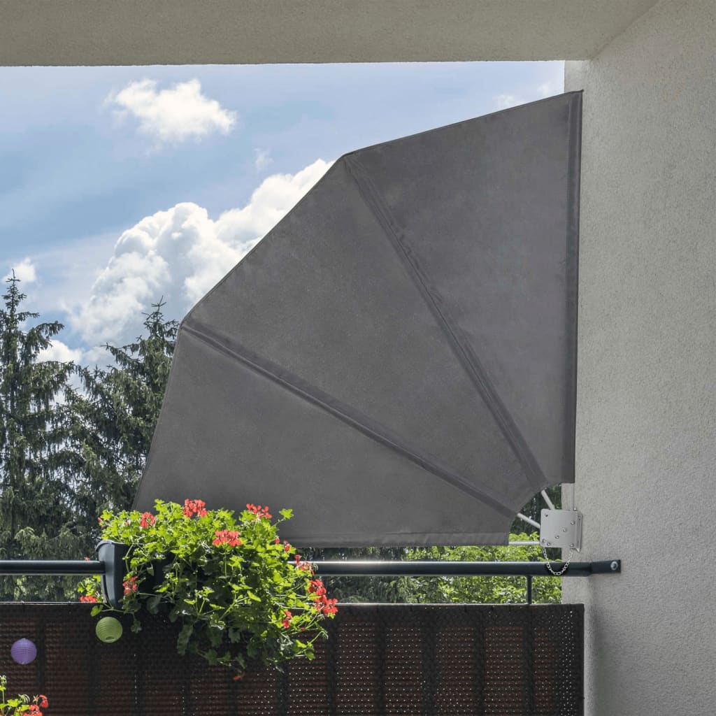 Hi hi Balkon Bildschirm 1.2x1,2 m Polyester schwarz