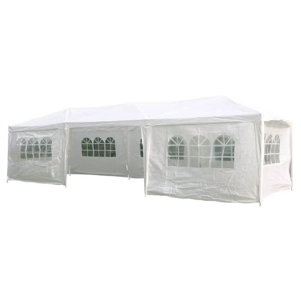 Hi hi partytent mit Seitenwänden 3x9 m weiß