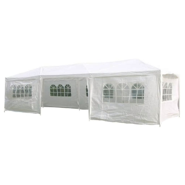 Hi hi partytent mit Seitenwänden 3x9 m weiß