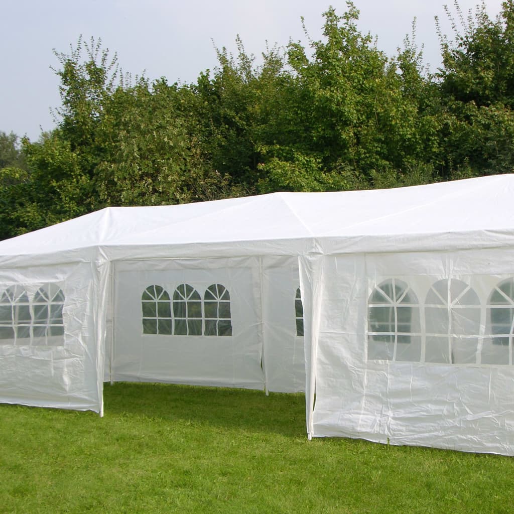 Hi hi partytent mit Seitenwänden 3x9 m weiß
