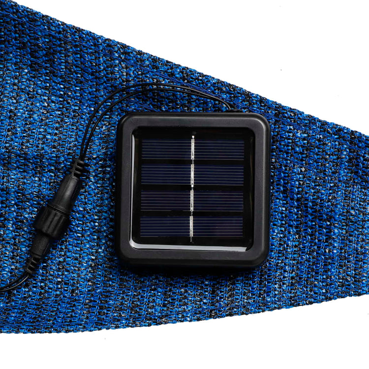 Hi hi zonnezeil mit 100 leds 3.6x3.6x3,6 m hellblau
