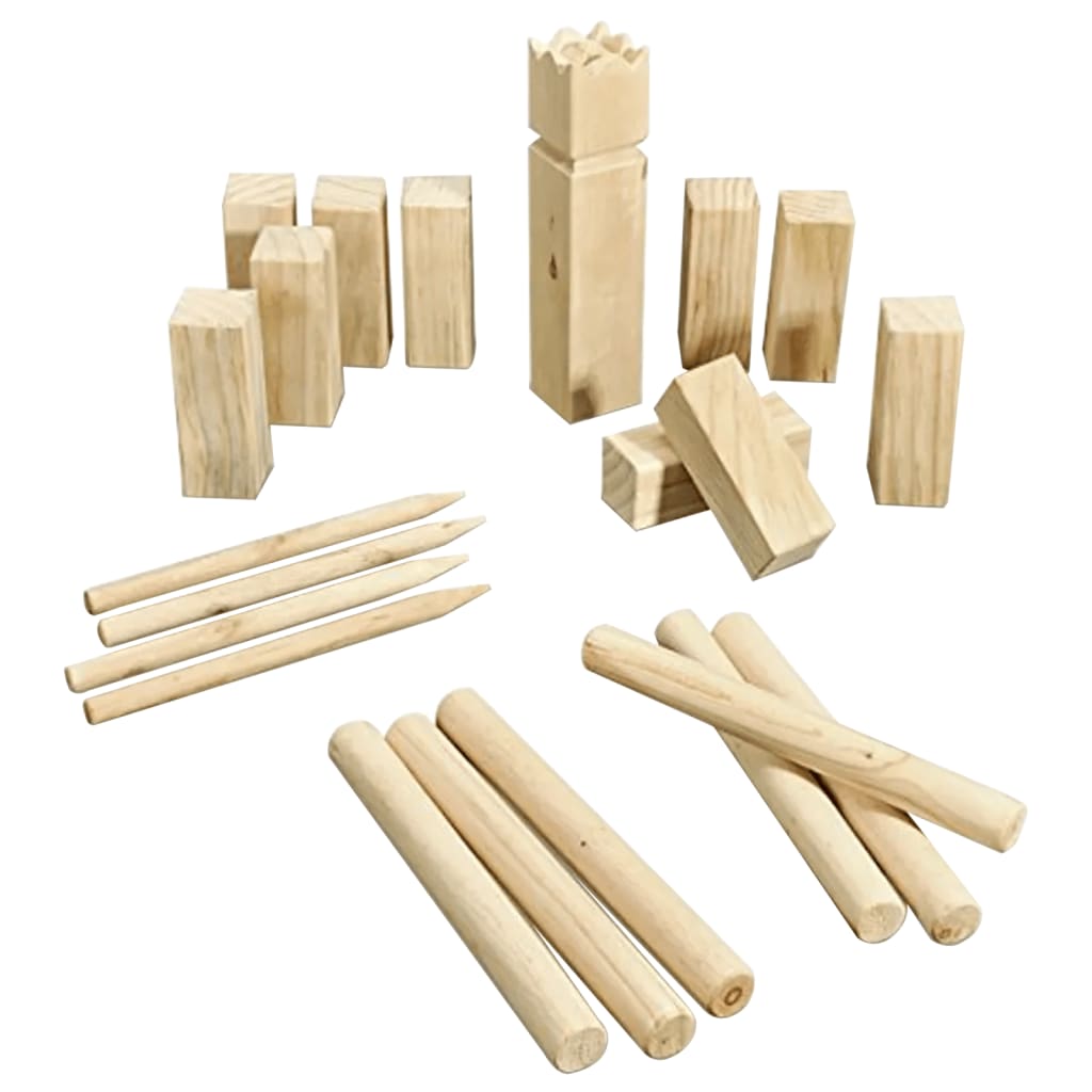 Hallo hölzerne Kubb -Spiel