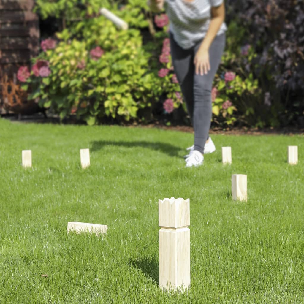 Hallo hölzerne Kubb -Spiel