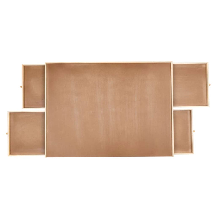 Hi Hi Puzzle Tabelle mit 4 Schubladen 90x67x4,5 cm Holz