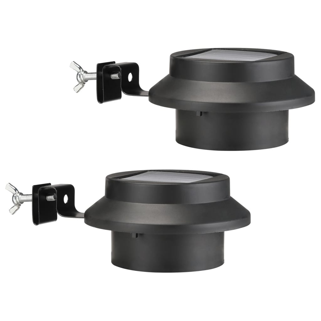 Hi hi Dach Goot Lampe Solar LED 2 ST Schwarz