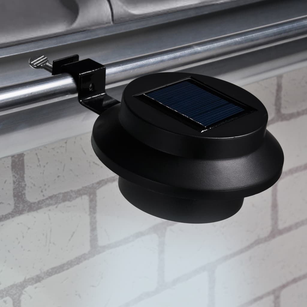Hi hi Dach Goot Lampe Solar LED 2 ST Schwarz
