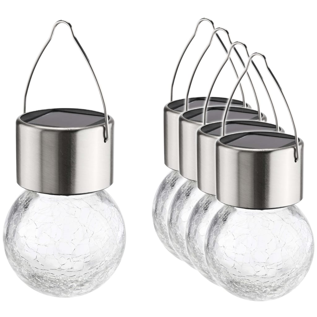 Hallo hi Solarhangers LED 5 ST Craquele Glass
