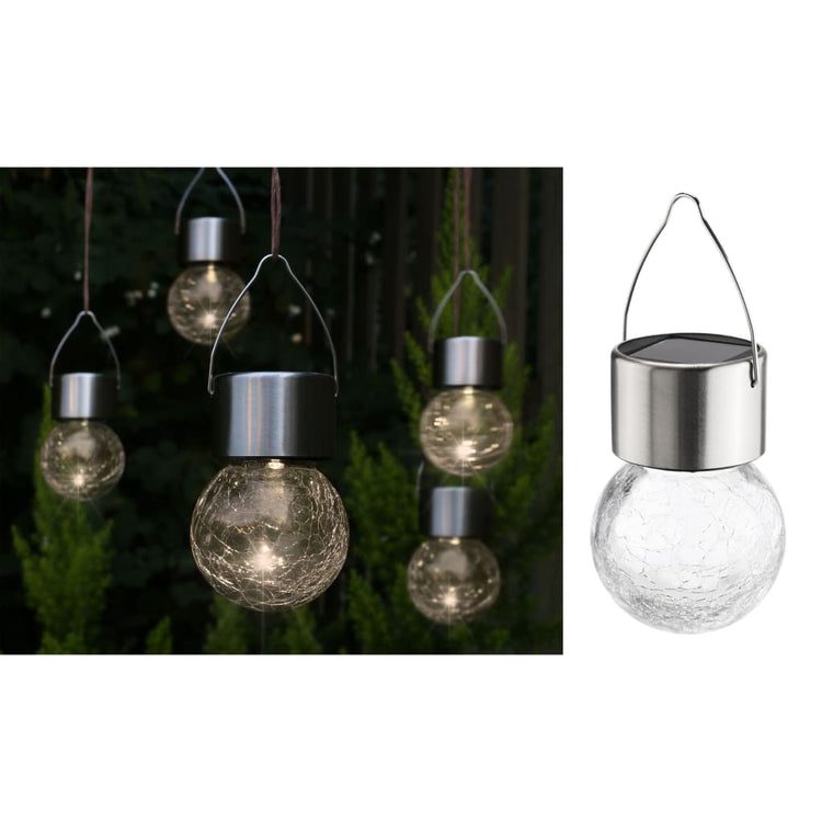 Hallo hi Solarhangers LED 5 ST Craquele Glass