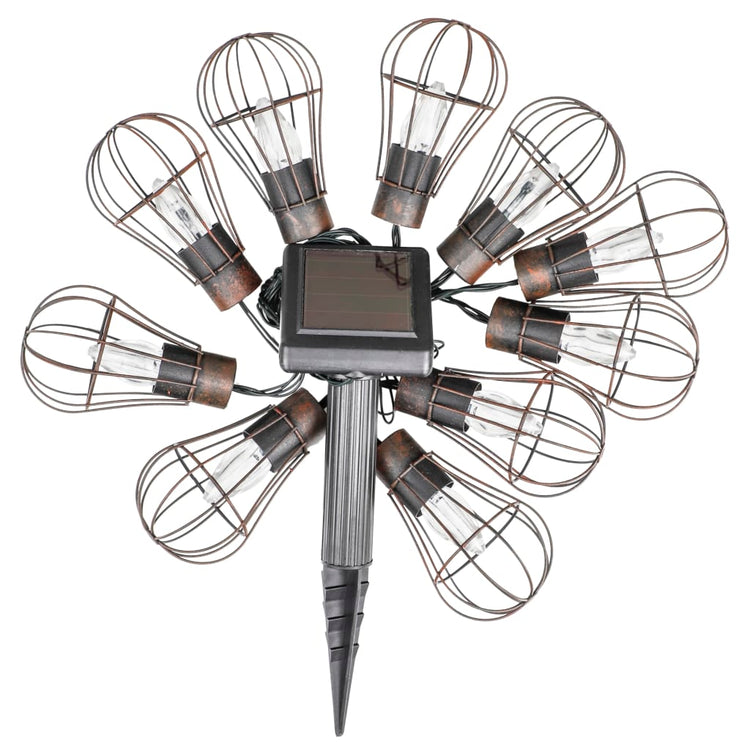 Hallo Gartenbeleuchtungskette 10 St. LED Solar 5,5 cm