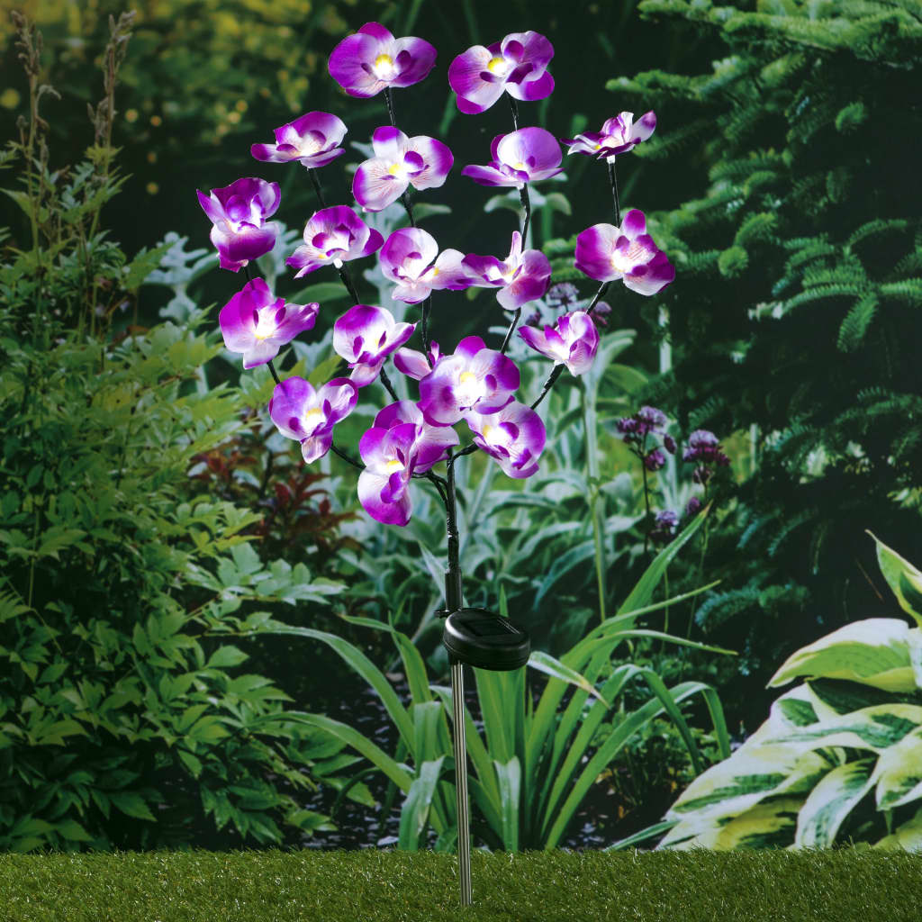 Hallo Gartenlampe Orchid Solar LED 75 cm