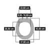 Cornat Cornat KSDSC534 Schneckenholz WC Brille Softclose 90-160 mm