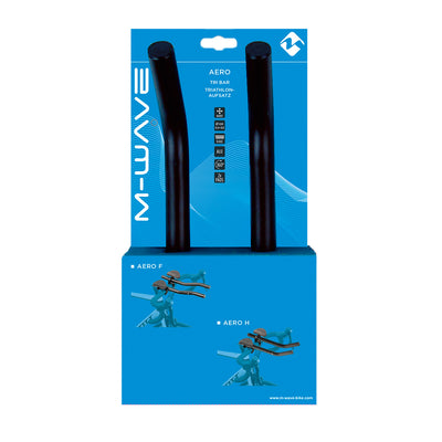 M-Wave-Set-up-Lenker Aero H Tri Black 25,4 31,8 mm Schwarz
