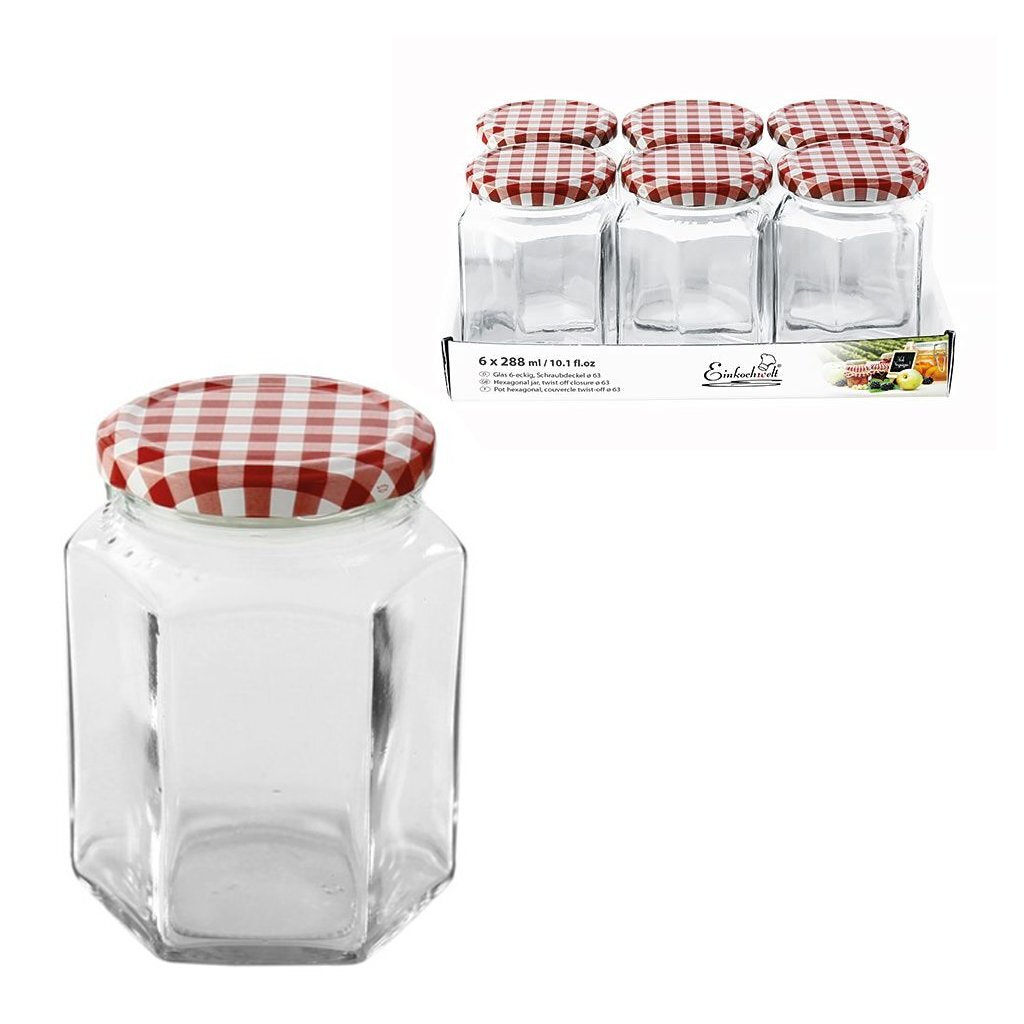 Andere Marken Glas Weck Gläser 288 ml 6 Stücke