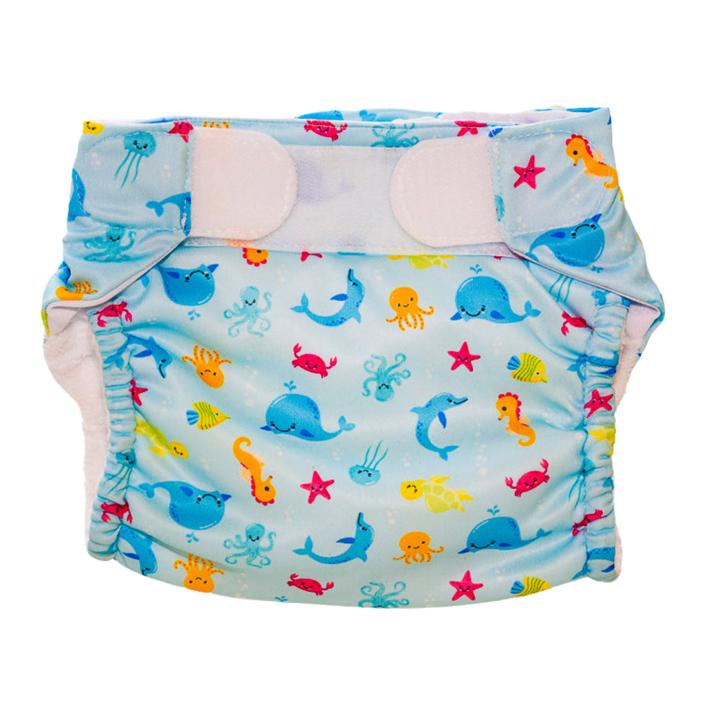 Freds Swim Academy Swim Academy Waschable Schwimmwindel Marine Tiere Größe 2 9-16 kg Blau