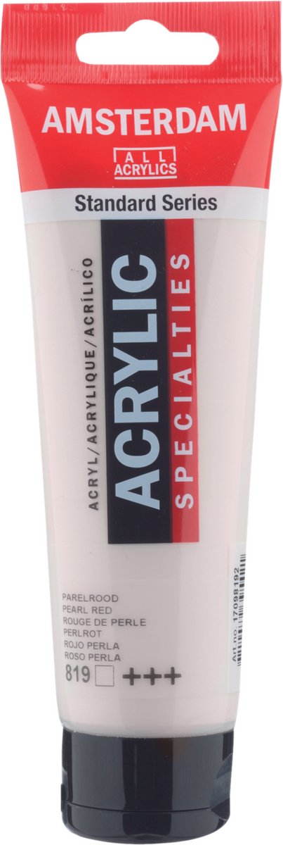 Acrylfarbe der Amsterdamer Standardserie, Tube 120 ml, Perlrot 819
