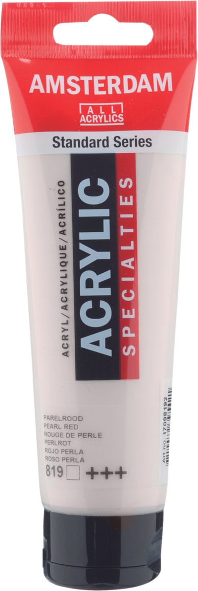 Acrylfarbe der Amsterdamer Standardserie, Tube 120 ml, Perlrot 819