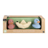 JIPY Bioplastic Set 2 Plan Enten und 1 Bootje Assorti