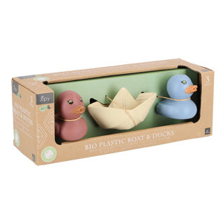 JIPY Bioplastic Set 2 Plan Enten und 1 Bootje Assorti