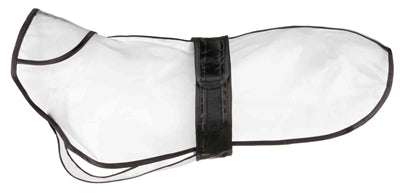 Trixie Regenmantel Tarbes transparente schwarze Streifen
