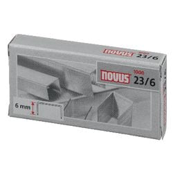 Heftklammern Novus Silver 23 6 Stahl 1.000 Stück 30 Blatt