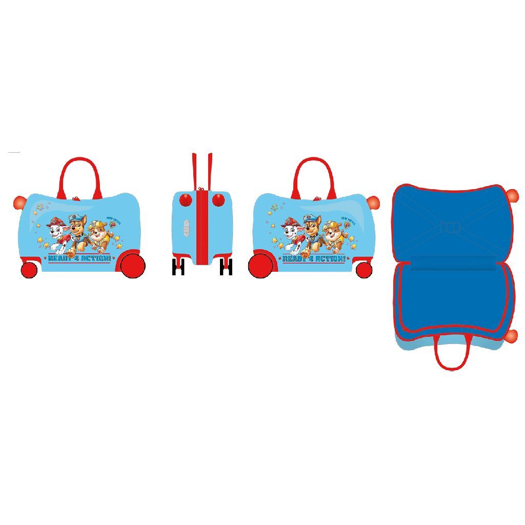 Pfotenpatrouille Trolley 47,5x23x32 cm blau rot