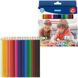 Stylex Stylex Dreiecksfarbene Bleistifte 24 Farben - afbeelding 3