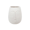 House of Nature Vase Gesicht weiß Birlik 22cm Keramik