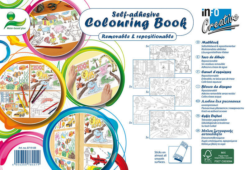 Van der Doelen Colorbook selbst klebend, abnehmbar und wiederverwendbar