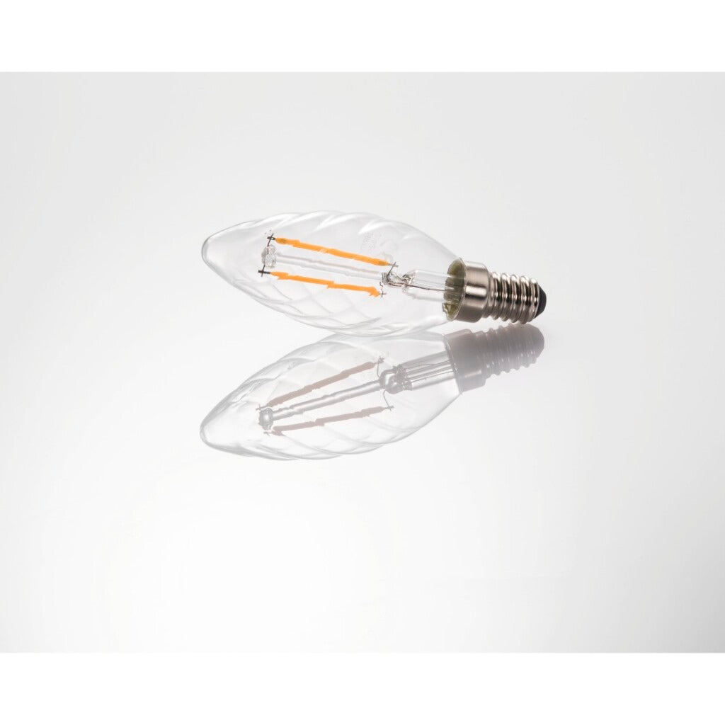 Xavax Xavax LED GLOW Wire E14 250 lm ersetzt 25W Kerzenlampe warmes Weiß