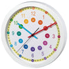 Hama -Wanduhr für Kinder einfacher Lerndurchmesser 30 cm Rauscharm