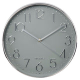 Hama Wanduhr Eleganz Ø 30 cm Schallarm Arm Silbergrau - afbeelding 2