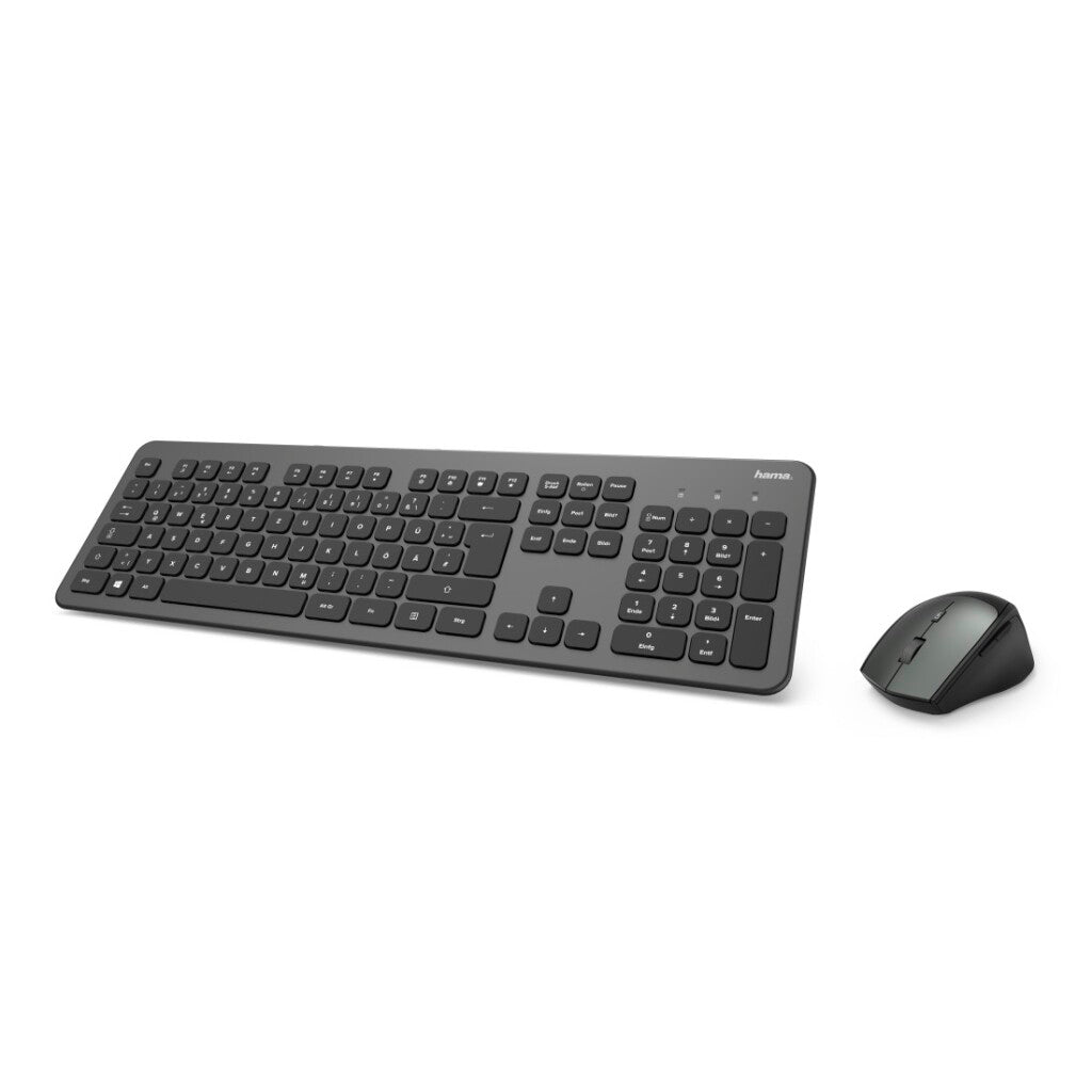 Hama Wireless Keyboard-Maus-Set KMW-700 Anthrazit schwarz US