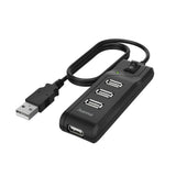 Hama USB-Hub 4-Port USB 2.0 480 Mbit s Ein-/Ausschalter - afbeelding 1