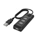 Hama USB-Hub 4-Port USB 2.0 480 Mbit s Ein-/Ausschalter