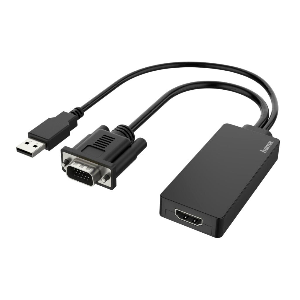 Hama Video-Adapter VGA+USB-Stecker HDMI-Handel;