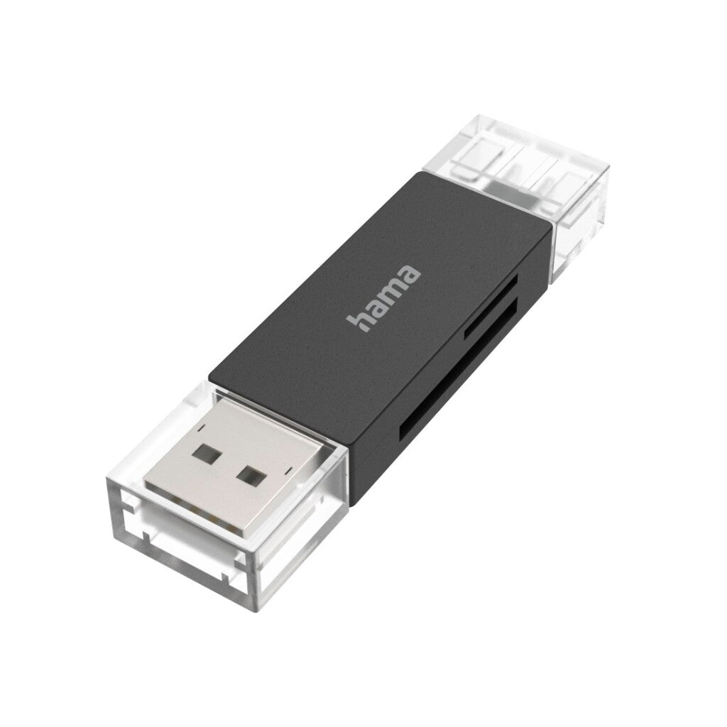 Hama USB-Kartenleser OTG USB-A + USB-C USB 3.2 SD MicroSD