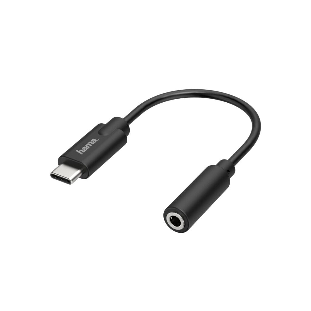 Hama Audio-Adapter USB-C-Stecker 3,5-mm-Jack-Verbindungsstereo