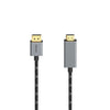Hama Video Cable DisplayPort-St. HDMI -Handel; Ultra-HD 4K@60Hz Alu 1,50 m