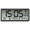 Hama Digital Radio -gesteuerte Wanduhr Schwarz schwarz