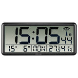 Hama Digital Radio -gesteuerte Wanduhr Schwarz schwarz - afbeelding 1