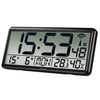 Hama Digital Radio -gesteuerte Wanduhr Schwarz schwarz