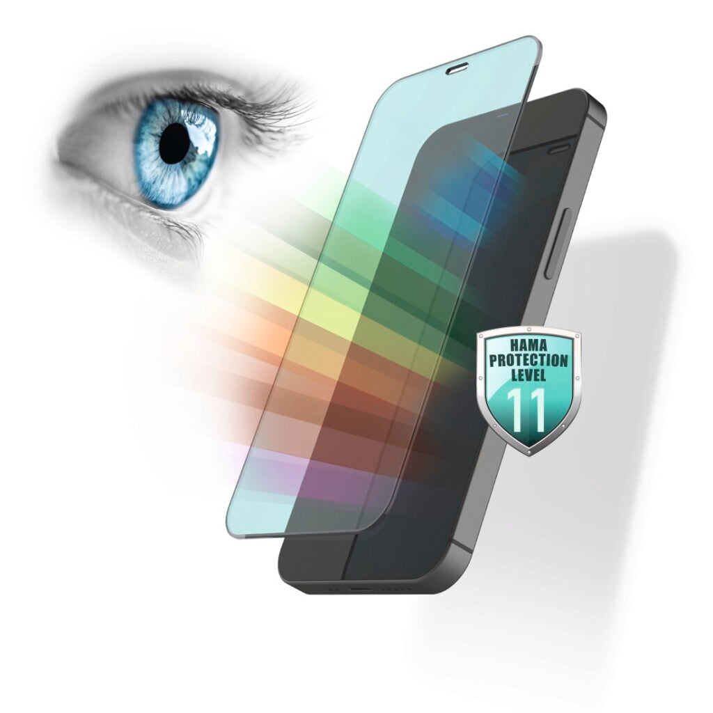 HAMA 3D-Ful-Screen-Schutzglas Anti-Blauight + Antibakt. iPhone 13 Mini
